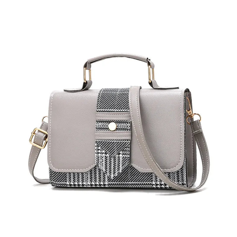 Fashion woman handbag PU soft shoulder bag in Black colour with polyester lining