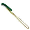 Green elbow nylon wire rust removal brush with metal handle for range hood cleaning