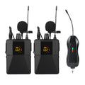 Black Little Bee X3 wireless lavalier lapel microphone with clip and USB-C port.