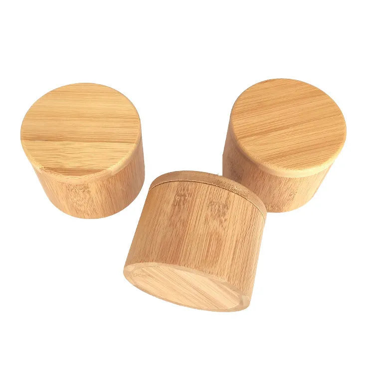 Bamboo seasoning box with multiple compartment styles and a bamboo spoon for solid seasonings