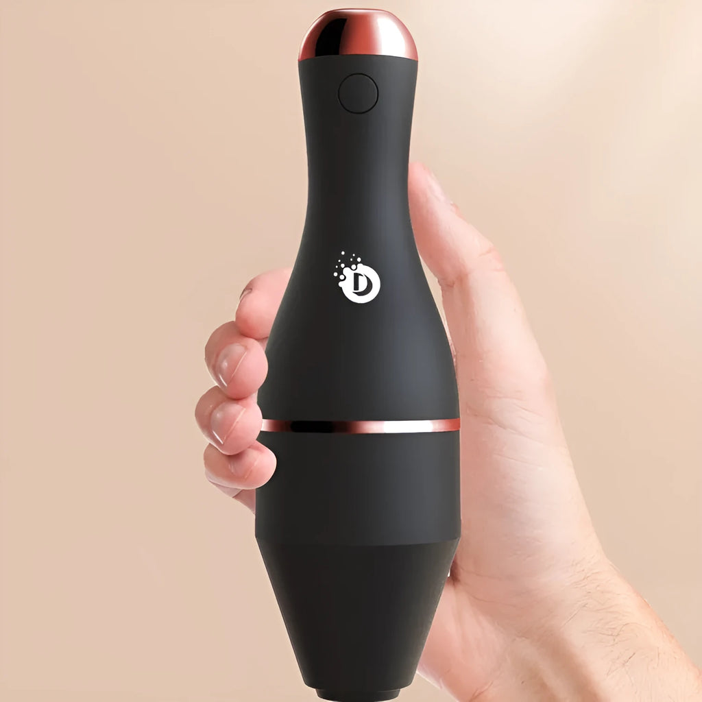 Electric makeup brush cleaner USB charging black cleaning tank and brushes