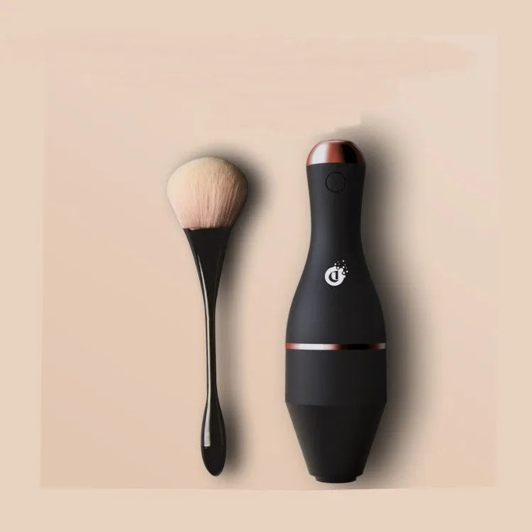 Electric makeup brush cleaner USB charging black cleaning tank and brushes
