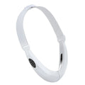 White ABS facial lifting device with red and blue light therapy functions for home use.