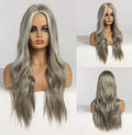 Long curly wig 70cm black gradient colour high temperature wire synthetic hairpiece