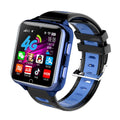 Children's smart watch with a colourful 1.54-inch screen and a blue silicone sport strap.