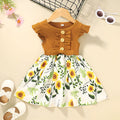 Toddler girls sleeveless summer dress in multiple colour options