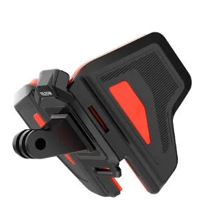 Black universal motorcycle helmet mount for action cameras with 16.5cm bracket