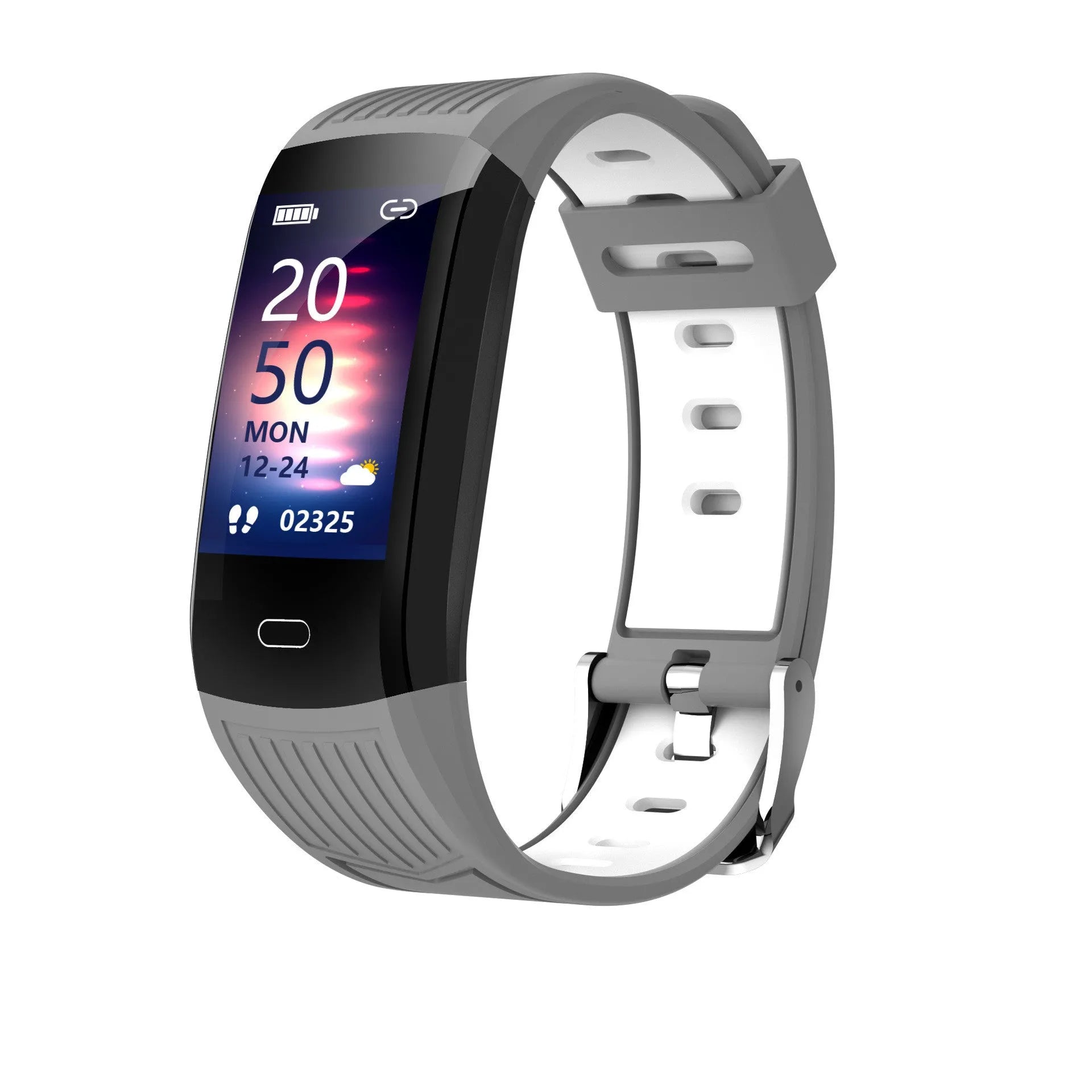 115Plus smart bracelet with 0.96 inch TFT screen weather dial and two-color strap