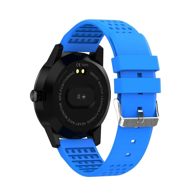 T2 smart bracelet with colour screen showing heart rate and step count display