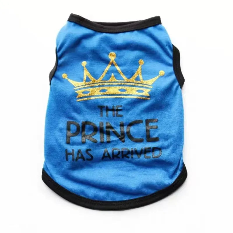 Lightweight cotton dog vest for puppies in various colours and sizes