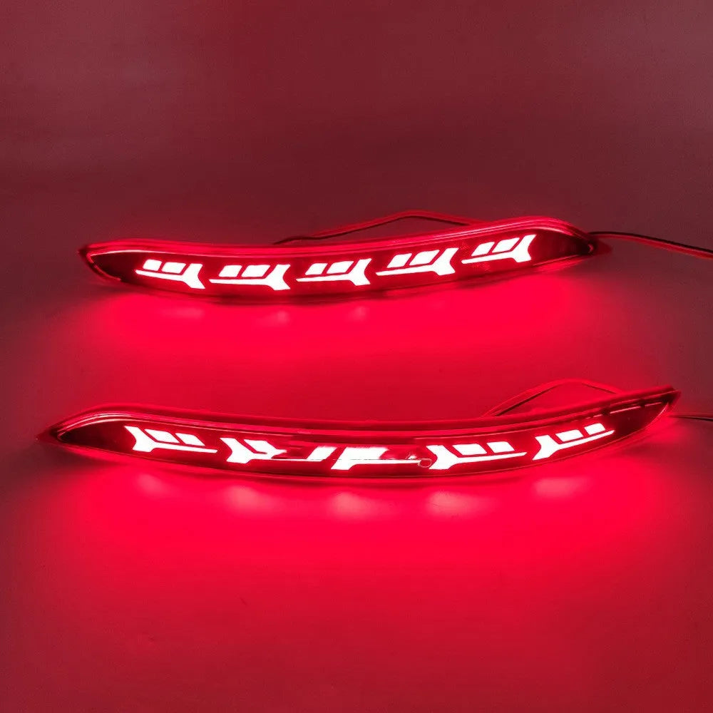 Volkswagen Sagitar rear bumper LED light with water flow illumination patterns