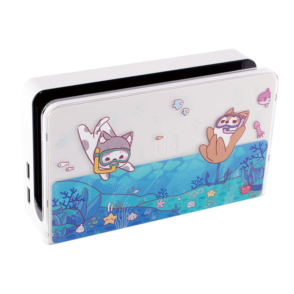 Pawdiary Nintendo Switch protective case with submarine exploration colour design for OLED and standard models