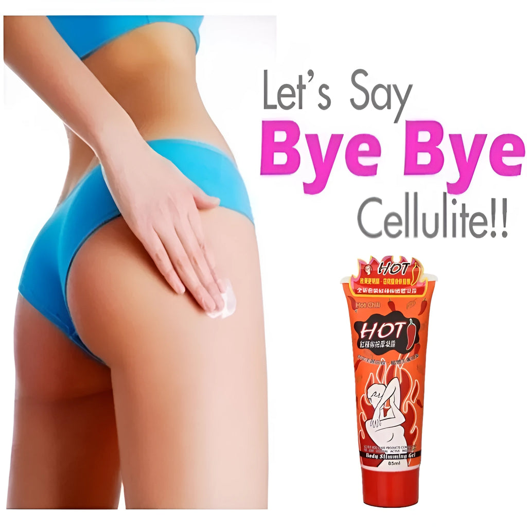 85 ml tube of slimming massage gel for reducing subcutaneous fat with circular massage instruction