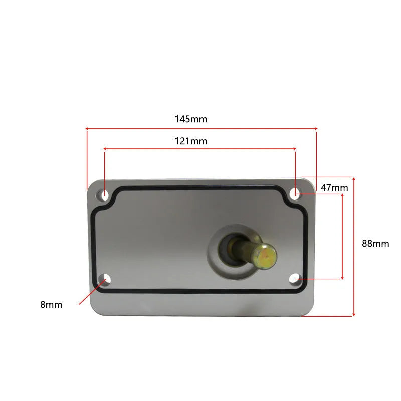 Silver aluminium alloy short shift lever for Horton vehicles