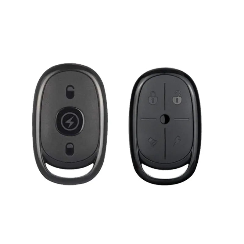 Electric car mutual-duplicating remote control with ABS housing measuring 60x37mm