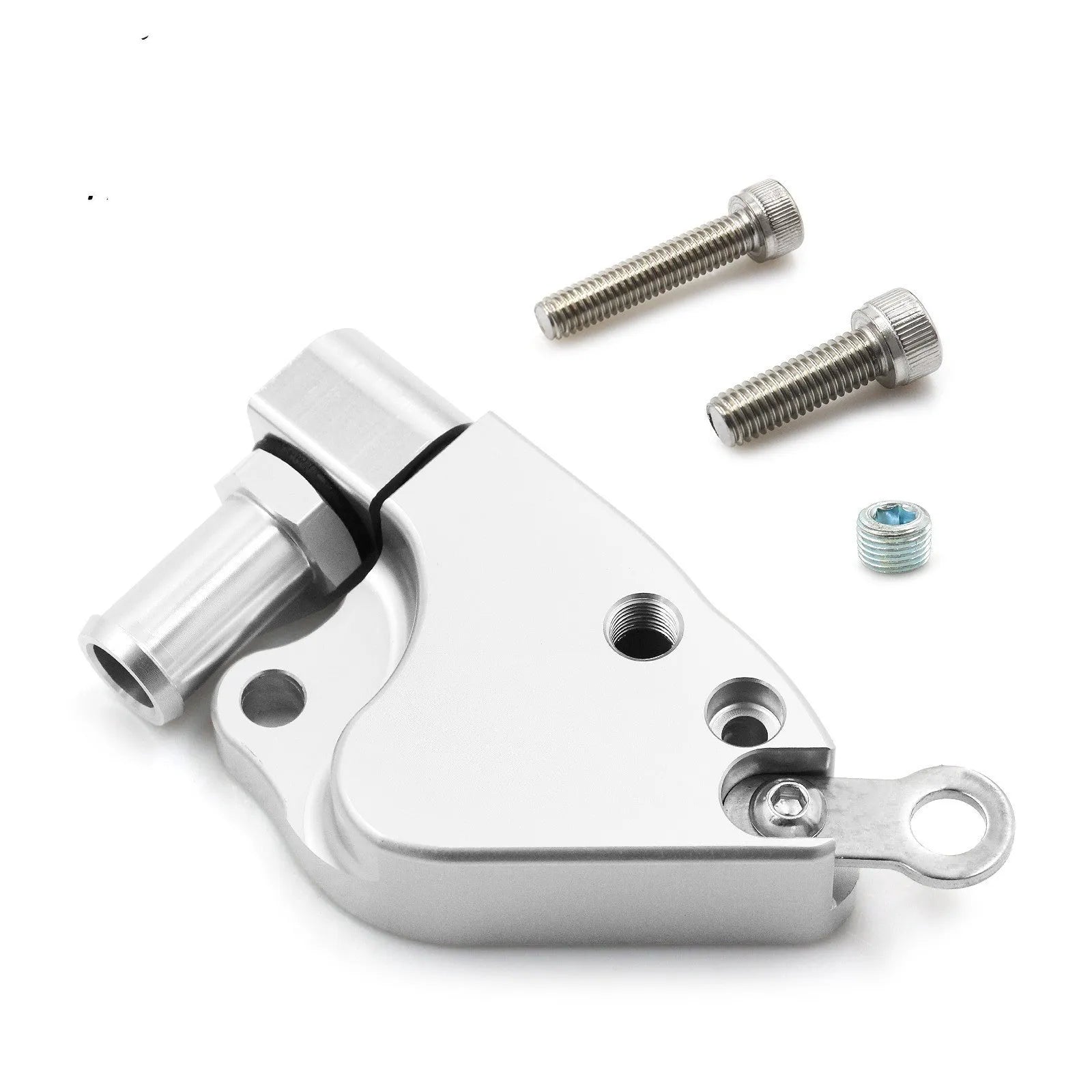 Aluminium K Series intake manifold coolant adapter for K20 and K24 engines.