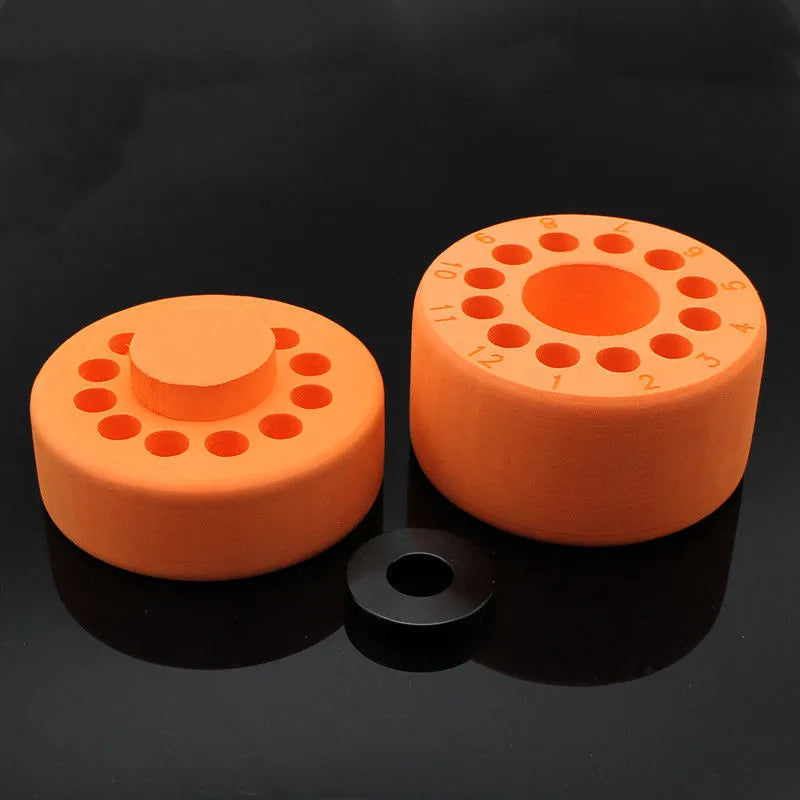 Orange and blue laboratory cooling box for gradient freezing and cell recovery processes