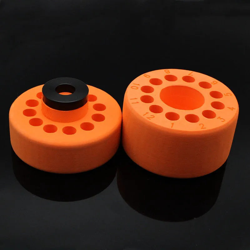 Orange and blue laboratory cooling box for gradient freezing and cell recovery processes