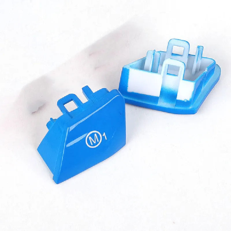 BMW steering wheel M1 and M2 mode button accessories in red and blue colour options