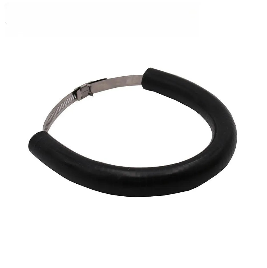 Universal motorcycle exhaust pipe anti-drop wiring kit in black, blue and orange colours with included gasket