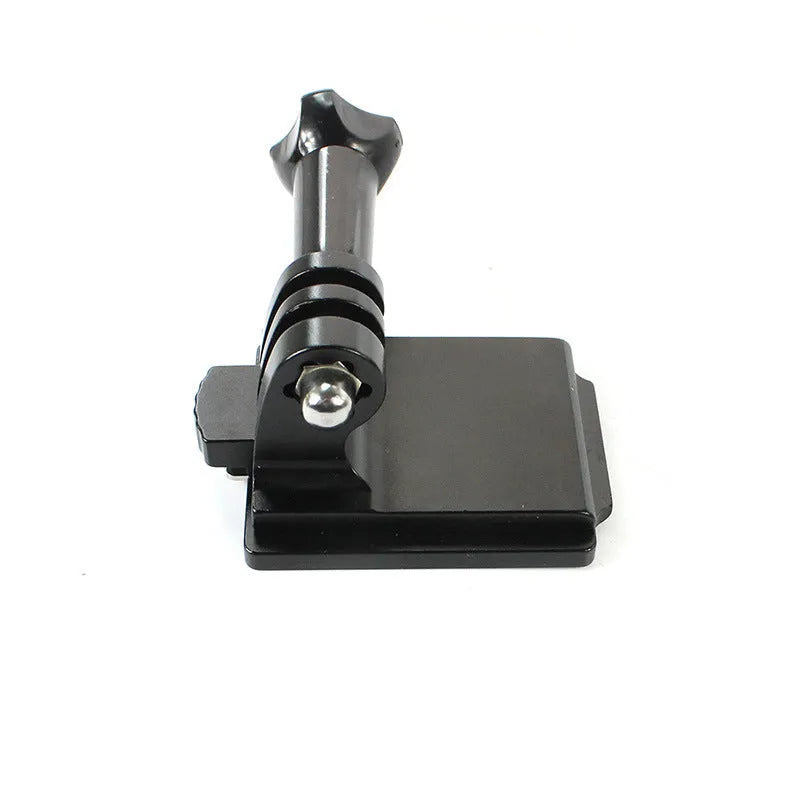 Black aluminium alloy helmet holder with quick-release bracket for GoPro 3 and 4 cameras