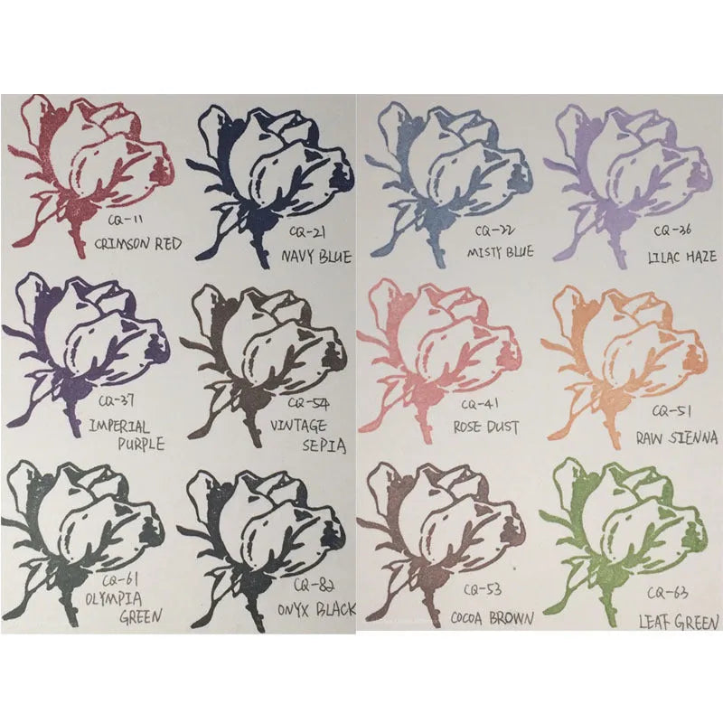 Rectangular oily inkpad for rubber stamps in multiple colour options