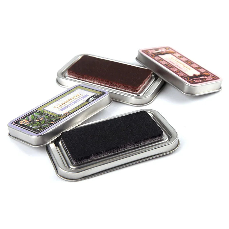 Rectangular oily inkpad for rubber stamps in multiple colour options