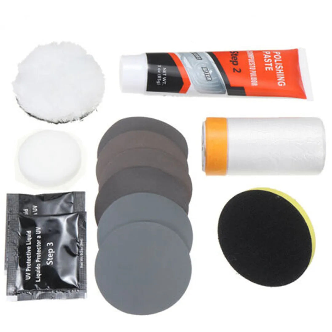 Carbon steel headlight repair tool with 15cm dimensions for vehicle maintenance