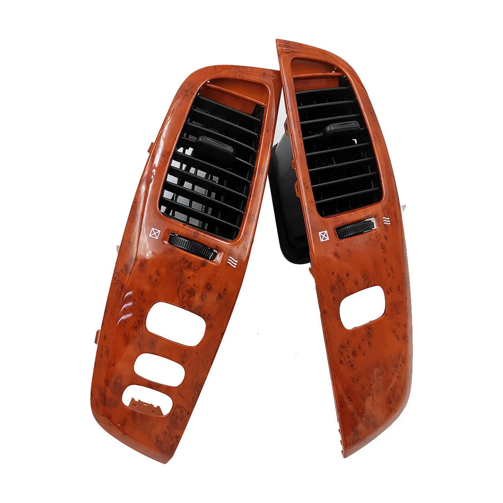 ABS plastic air outlet panel in peach wood colour for decorative ventilation covering