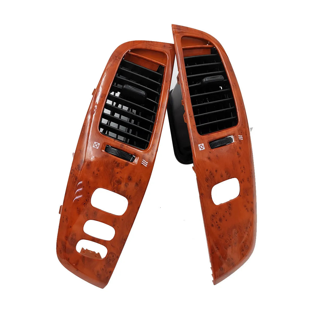 ABS plastic air outlet panel in peach wood colour for decorative ventilation covering