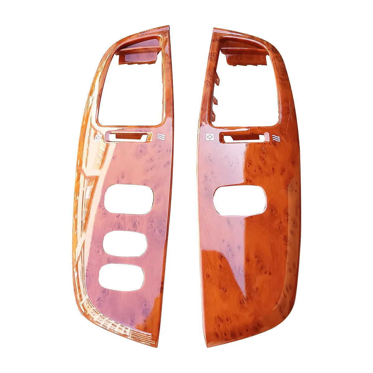 ABS plastic air outlet panel in peach wood colour for decorative ventilation covering