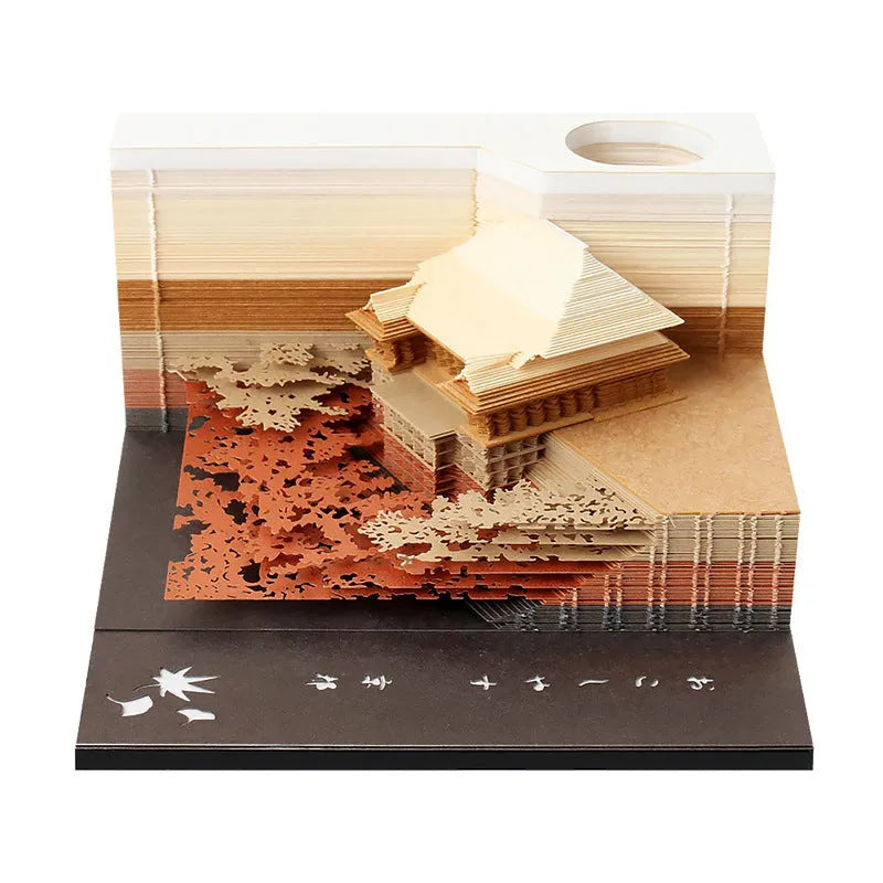 One Piece anime architectural sticky notes showing 80x45mm craft paper with Castle design