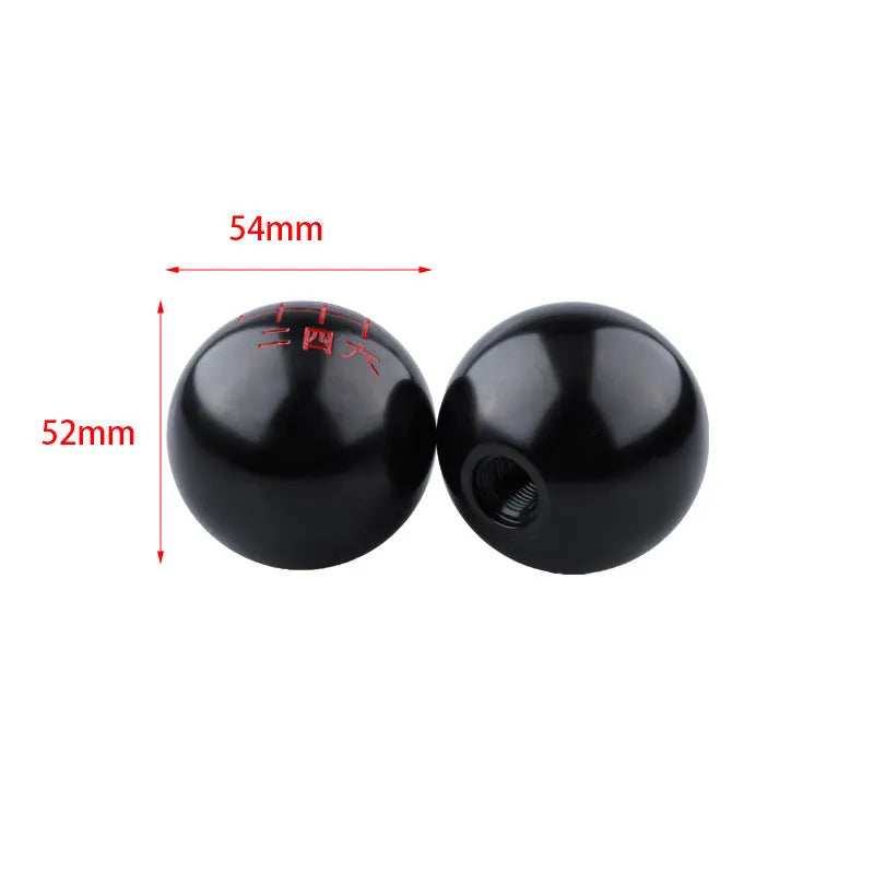 Aluminium alloy round car gear shift head for general modification in one of five colour styles.