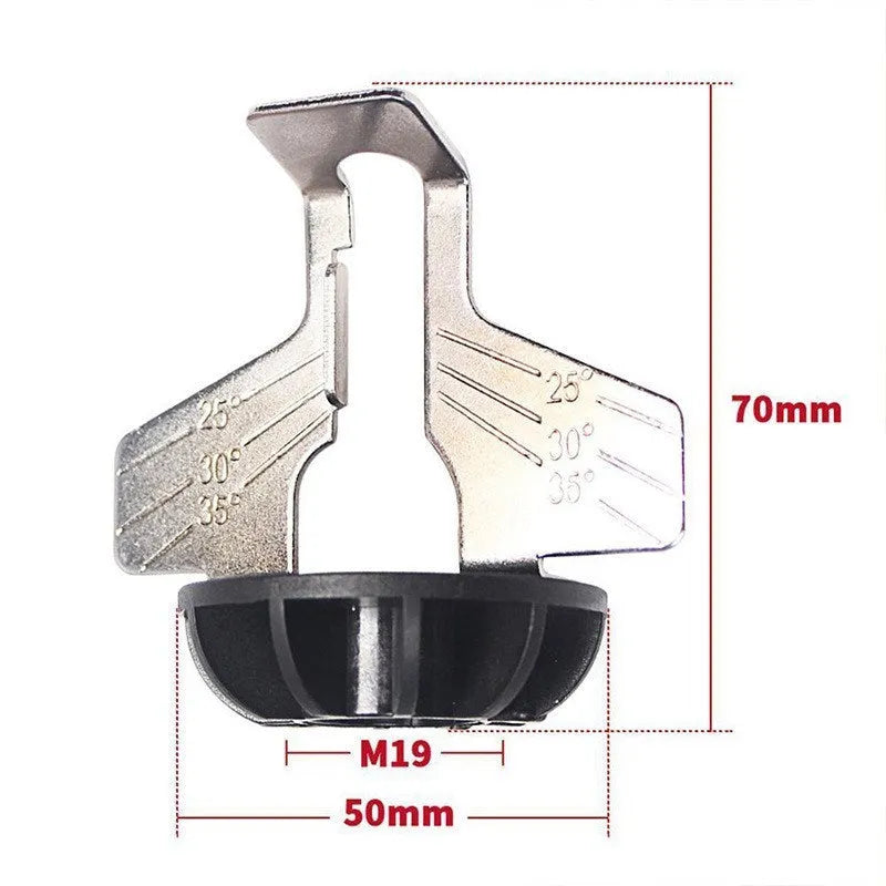 Silver electric chain grinding device accessories with metal band saw blade for mini grinders