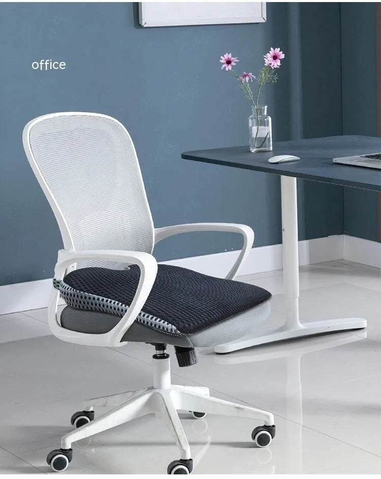 Memory foam car cushion with fixation straps in black, grey and creamy white solid colours