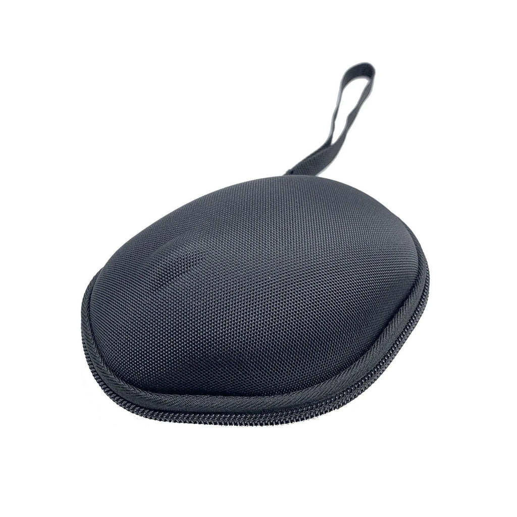Black nylon mouse protective case with grey interior for Logitech M720 with EVA foam padding