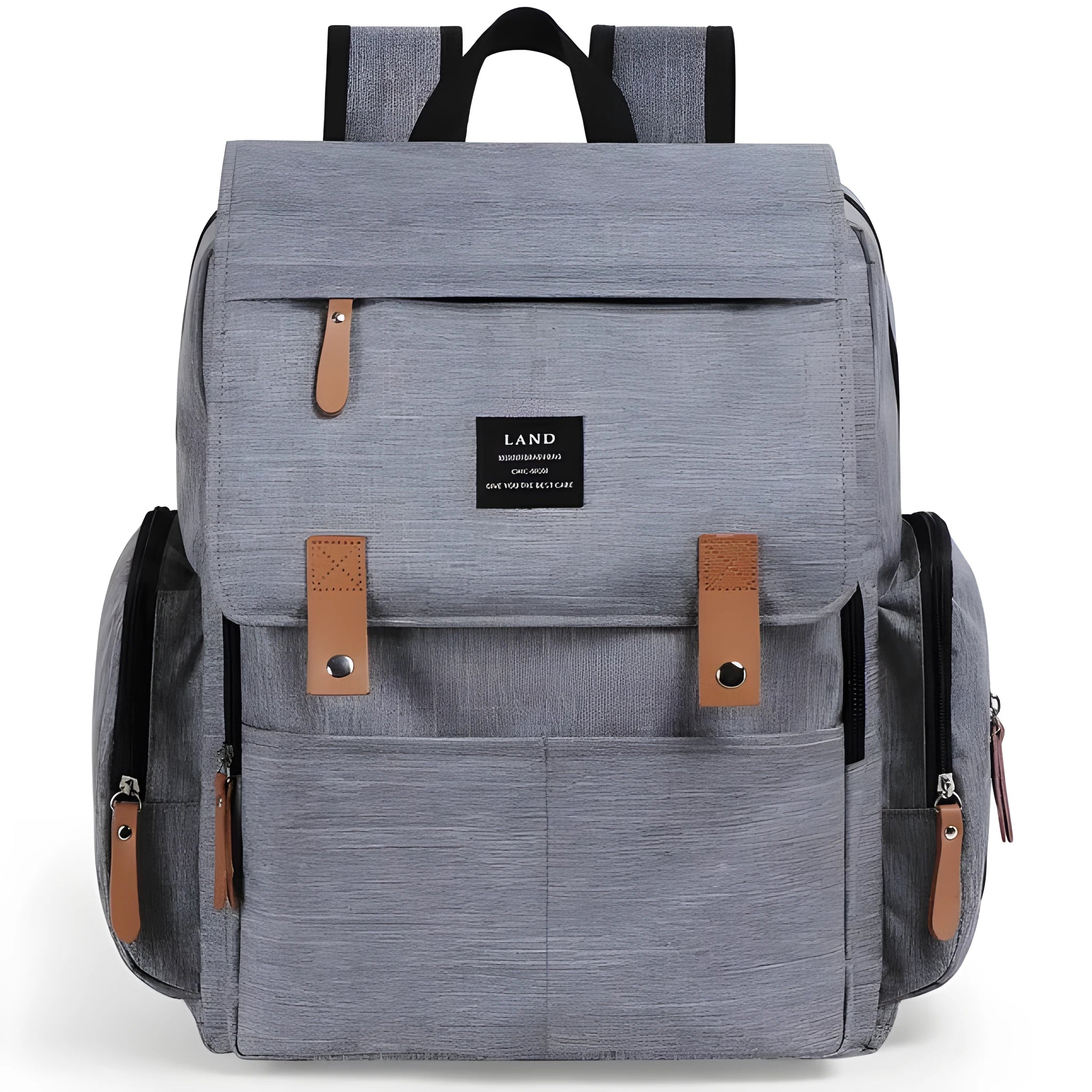 LAND Mommy large capacity diaper backpack with changing mat in oxford cloth