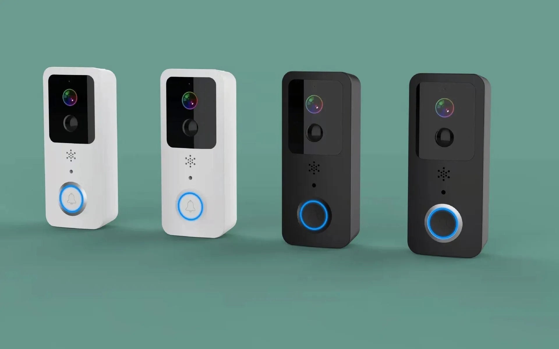 Waterproof smart visual doorbell with HD camera and remote intercom functionality