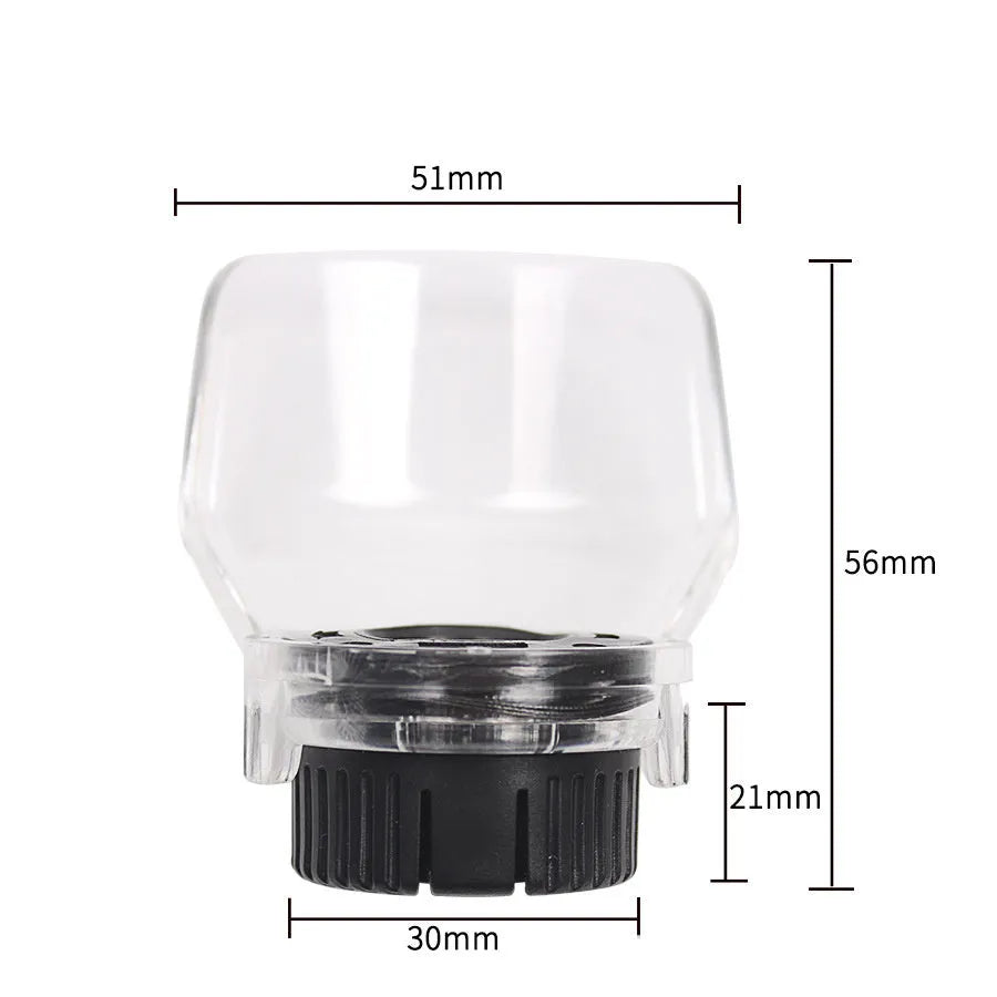 Clear plastic Delta power tool protective cover for grinding, showing transparent shield.