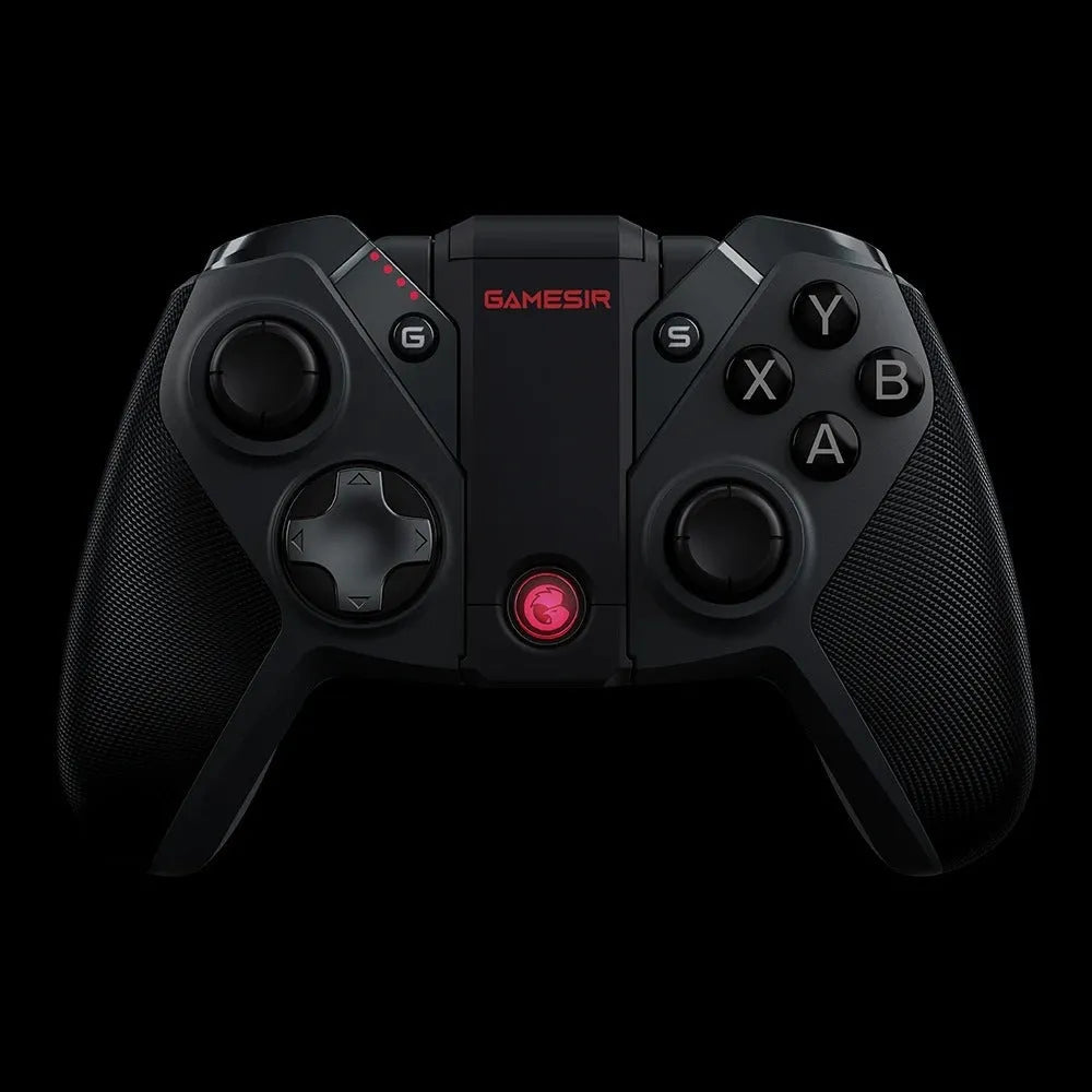 Black Gaishi game controller with type-C port on a dark surface