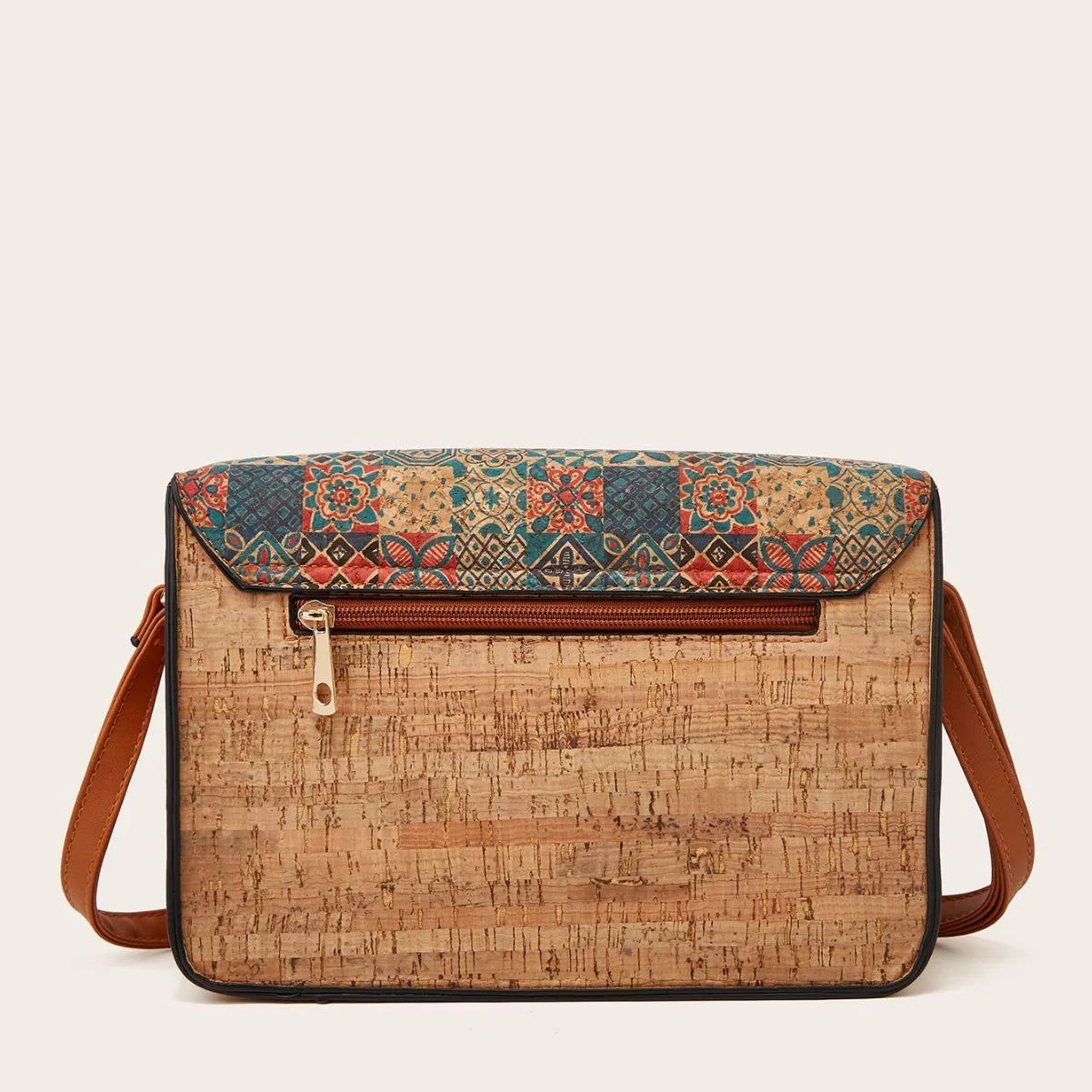 Women's printed PU crossbody bag with one-shoulder design showing pattern options