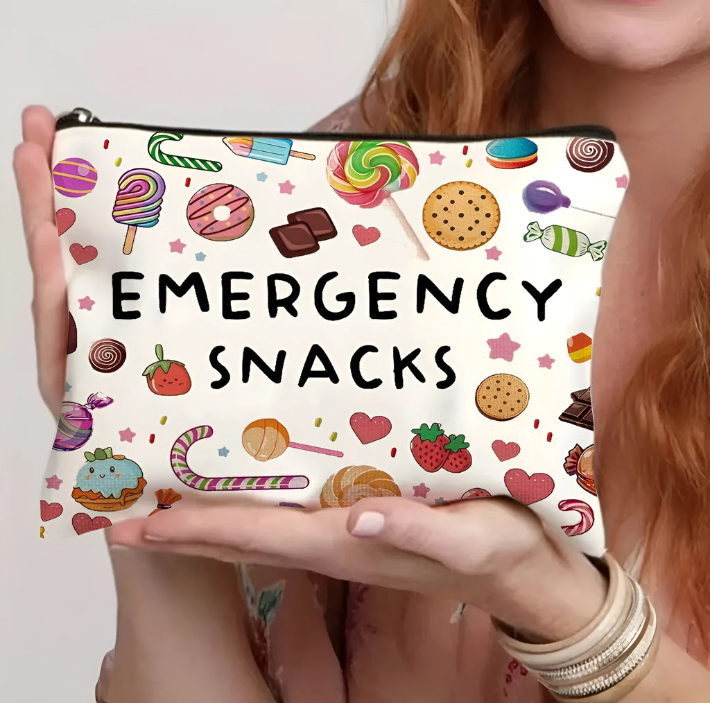 Canvas zip cosmetic bag with polyester interior in one of five colour options