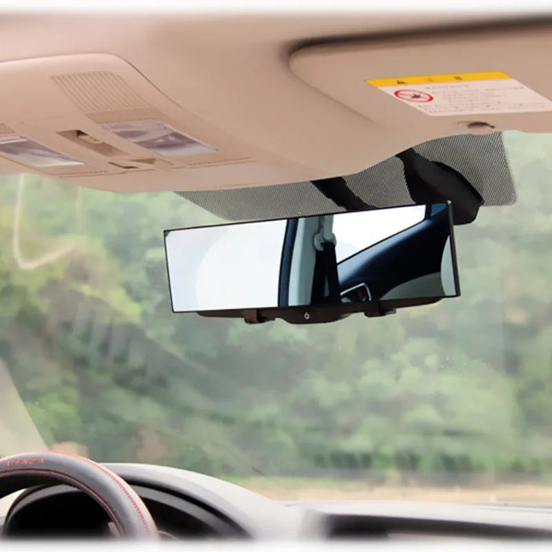 Black 300mm double curvature interior rearview mirror for vehicle