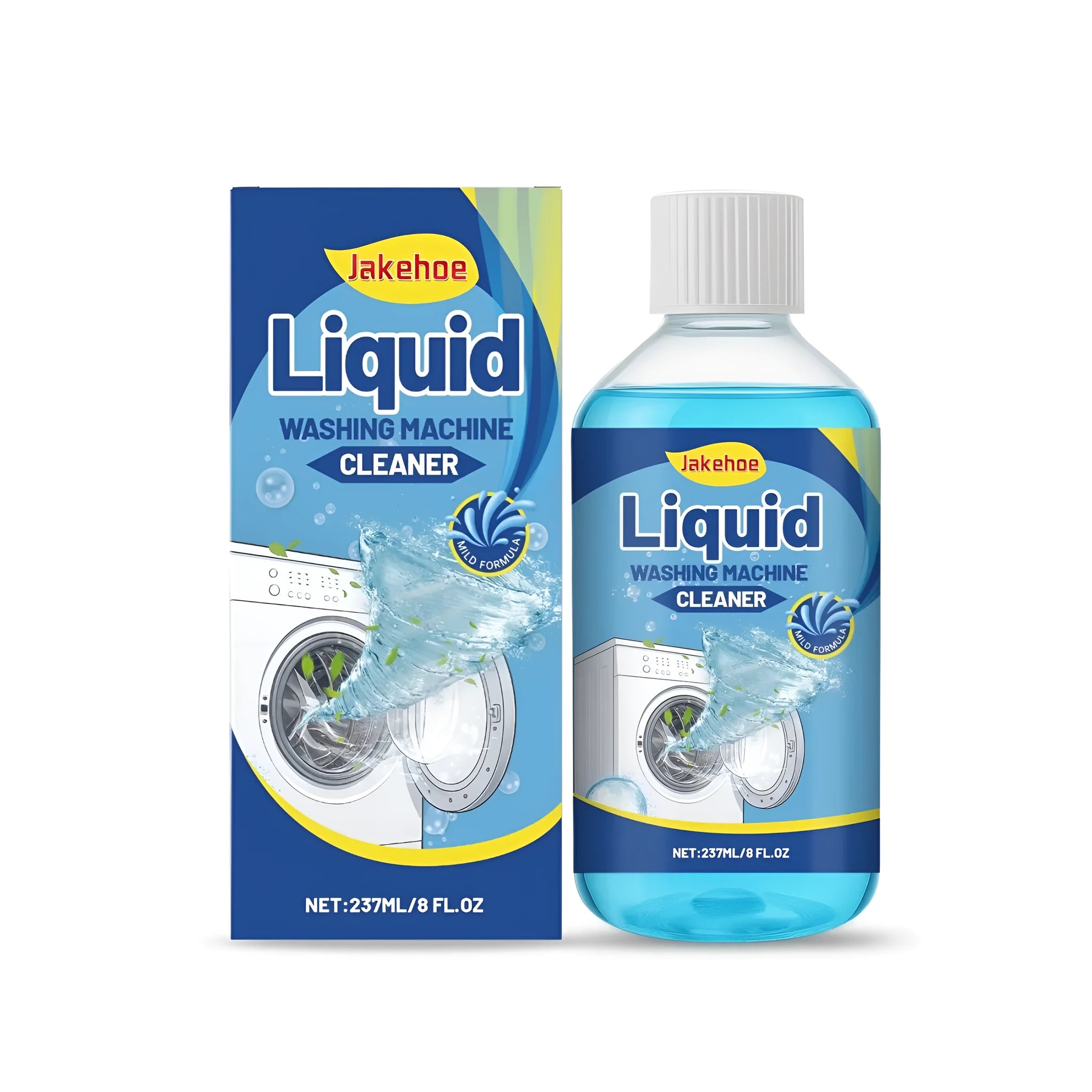 A 237ml bottle of liquid washing machine cleaner with citric acid formula.