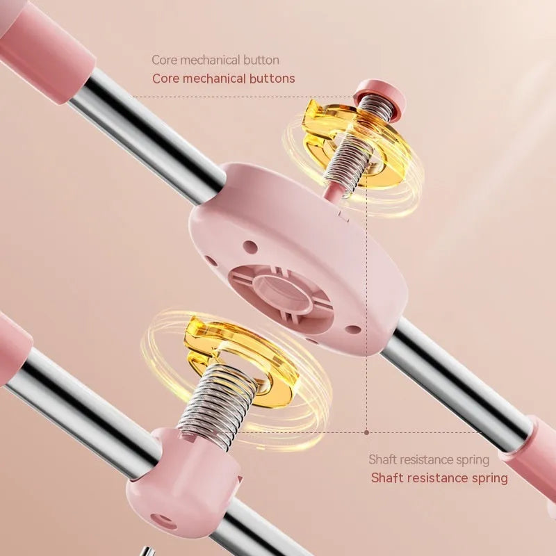 Children's adjustable posture correction stick in pink colour with TPE and PP construction