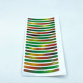 20-piece wheel hub reflective stickers in multiple colours including fluorescent, rainbow, and luminous options