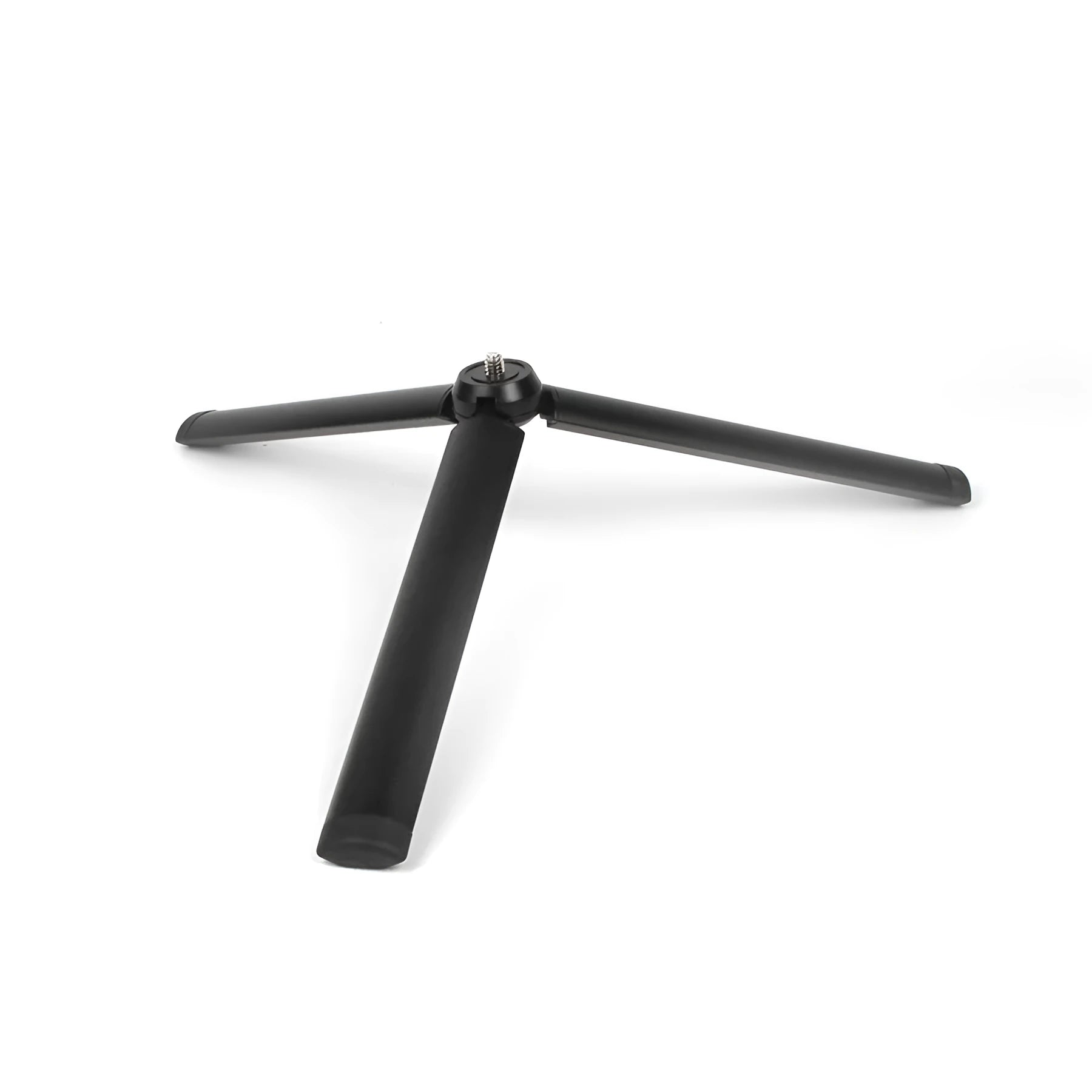 Black aluminium alloy mobile phone tripod stabiliser compatible with iPhones for handheld photography
