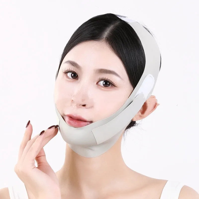 Small V face shaping lifting mask in purple or green with 9.0 graphene fabric