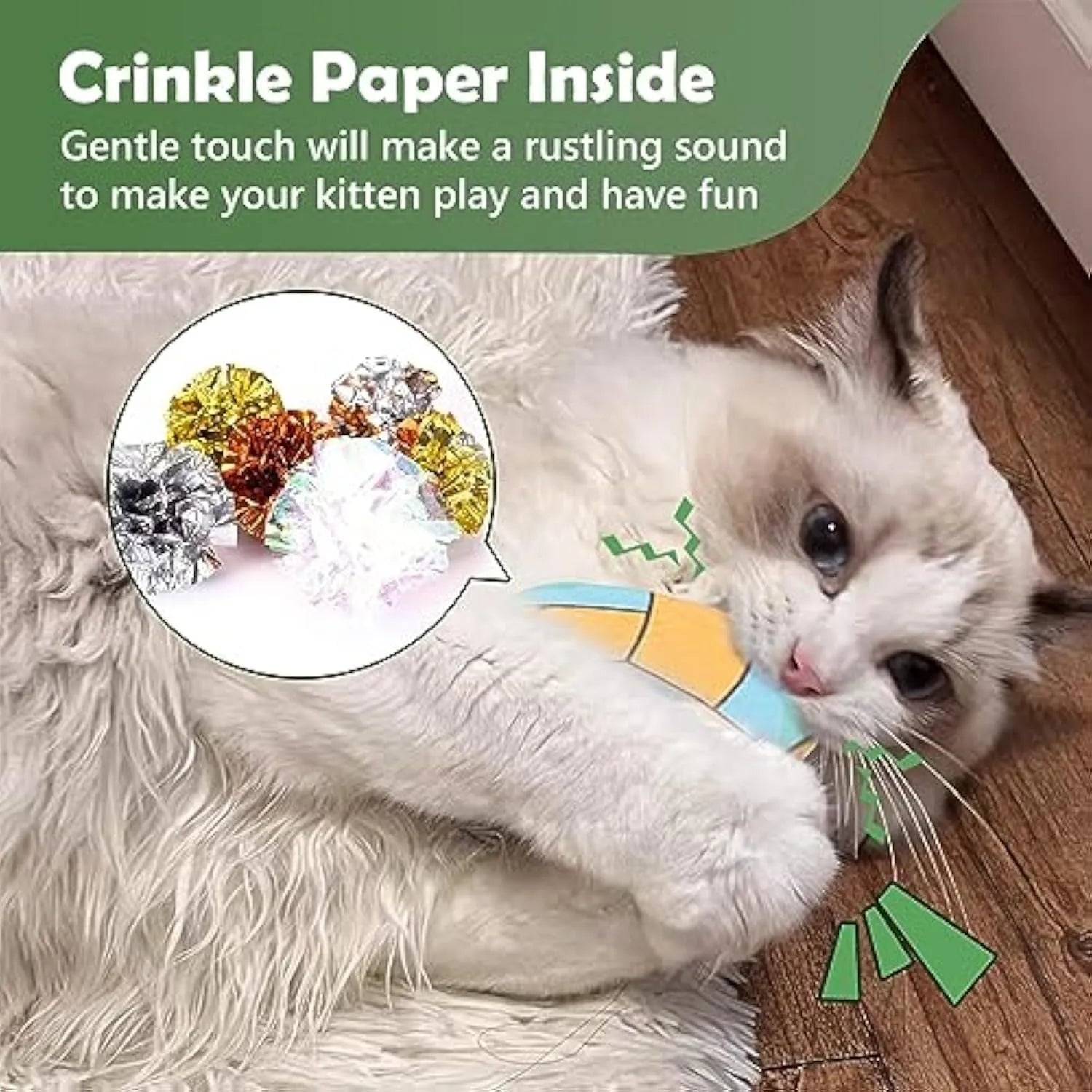 Soft plush cat toy with sports ball pattern, flat disc shape for throwing