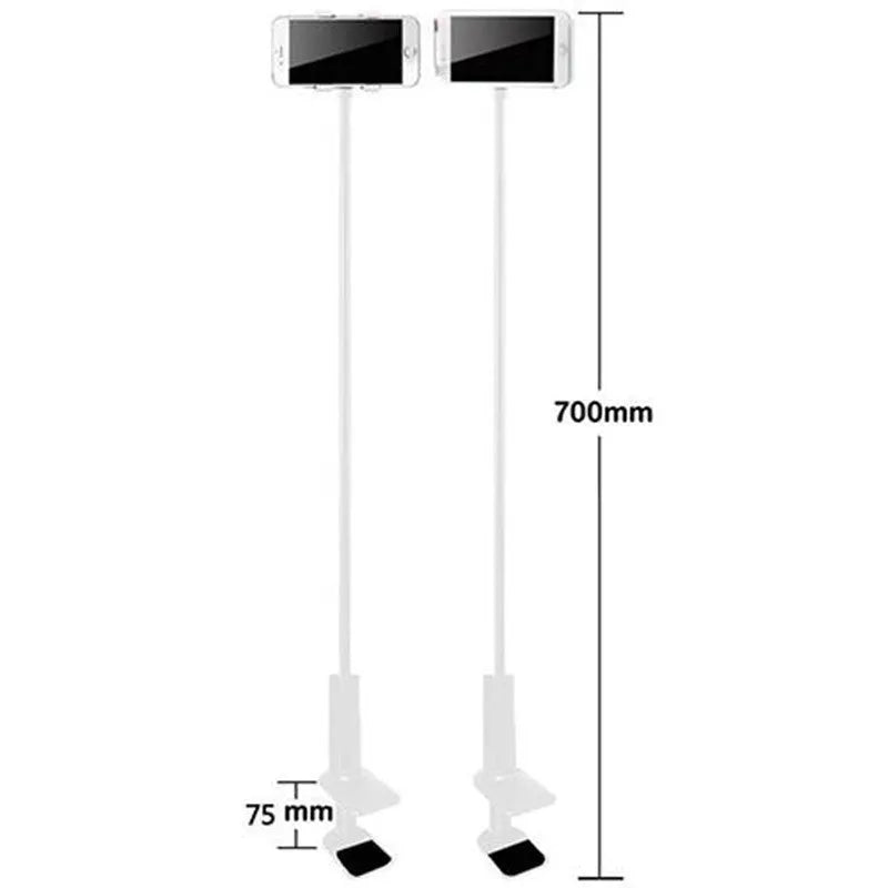 Black flexible magnalium phone mount holder with suction base and adjustable clamp